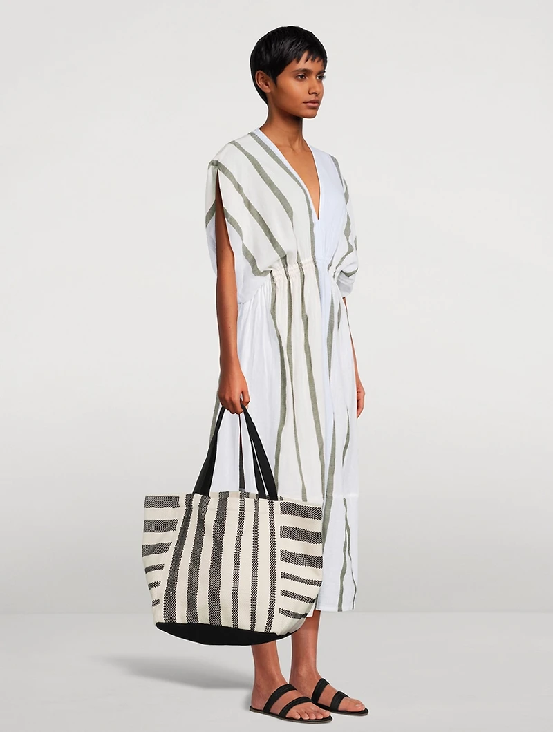 Leila Dress Stripe Print