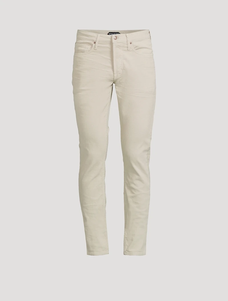 Micro Corduroy Slim-Fit Pants