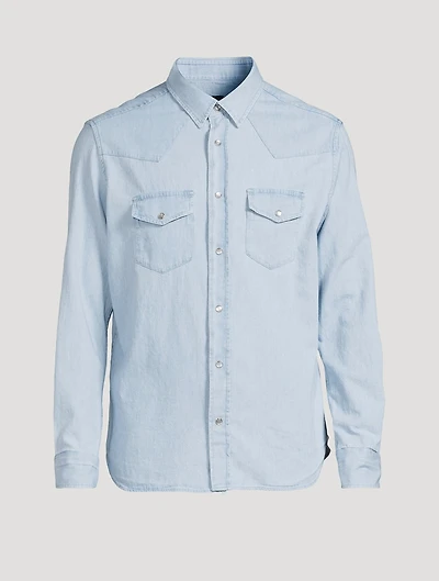 Denim Chambray Western Shirt