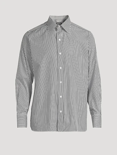 Long-Sleeve Shirt Stripe Print