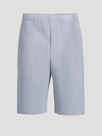 Colour Pleats Shorts