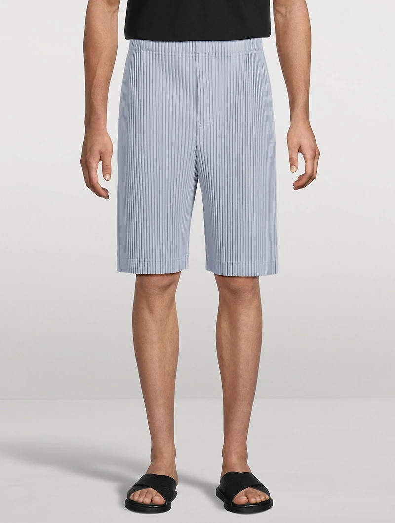 Colour Pleats Shorts
