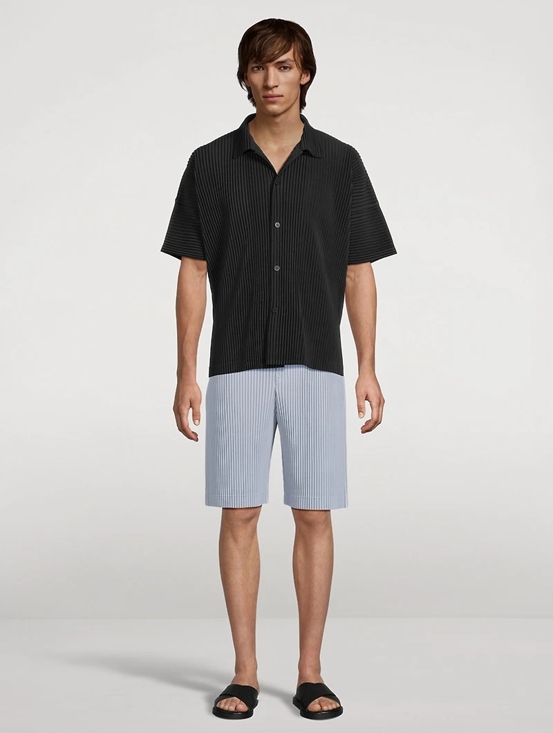 Colour Pleats Shorts