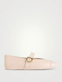 Nena Leather Mary Jane Ballet Flats