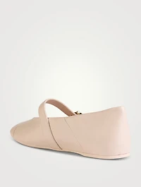Nena Leather Mary Jane Ballet Flats