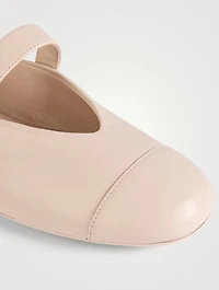 Nena Leather Mary Jane Ballet Flats