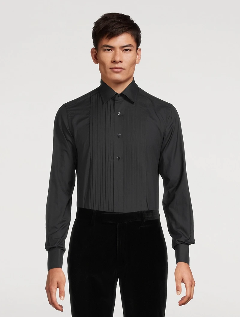 Voile Slim-Fit Evening Shirt