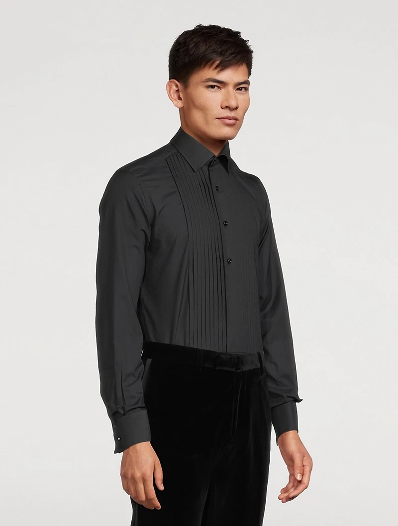 Voile Slim-Fit Evening Shirt
