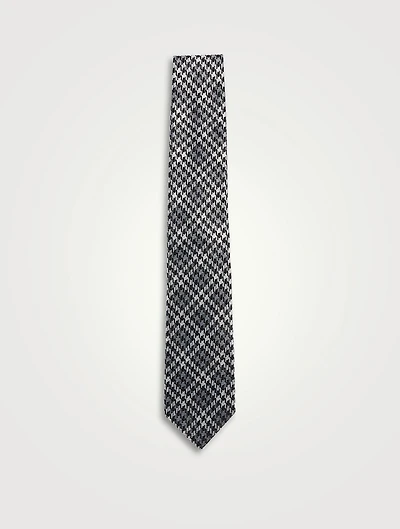 Houndstooth Silk Tie