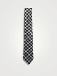 Houndstooth Silk Tie