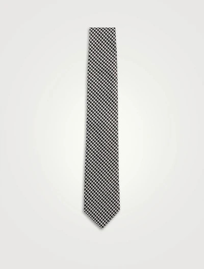 Houndstooth Silk Tie