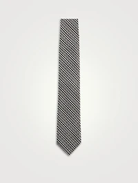 Houndstooth Silk Tie