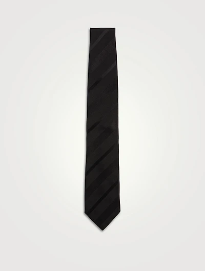 Tonal Stripe Silk Tie