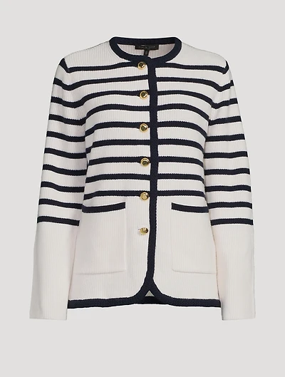Nancy Stripe Jacquard Cardigan