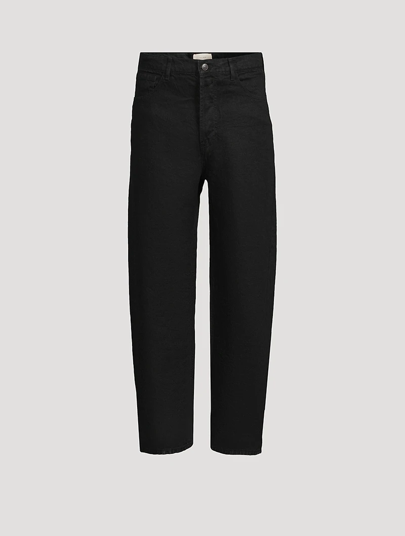 Hartley Linen Straight-Leg Jeans