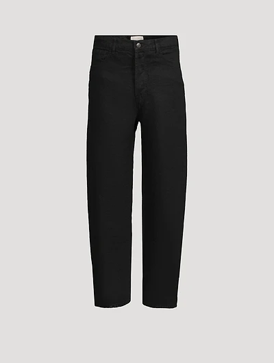 Hartley Linen Straight-Leg Jeans