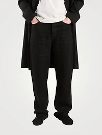 Hartley Linen Straight-Leg Jeans