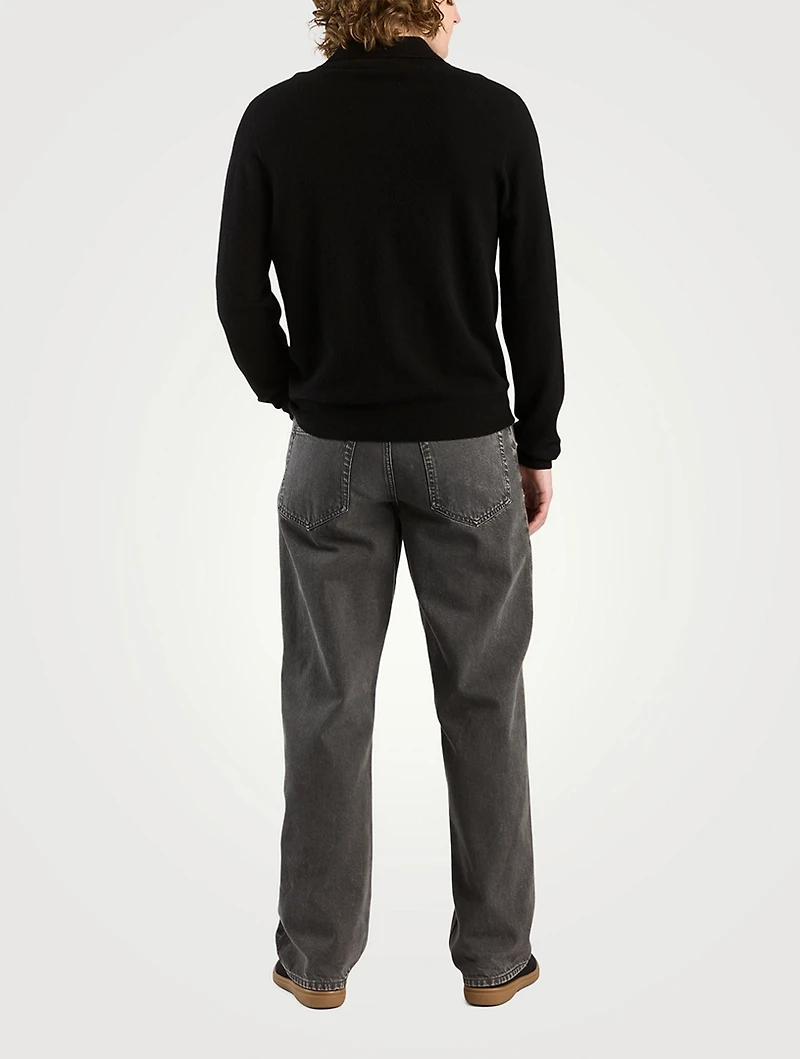 Judi Cashmere Polo Sweater