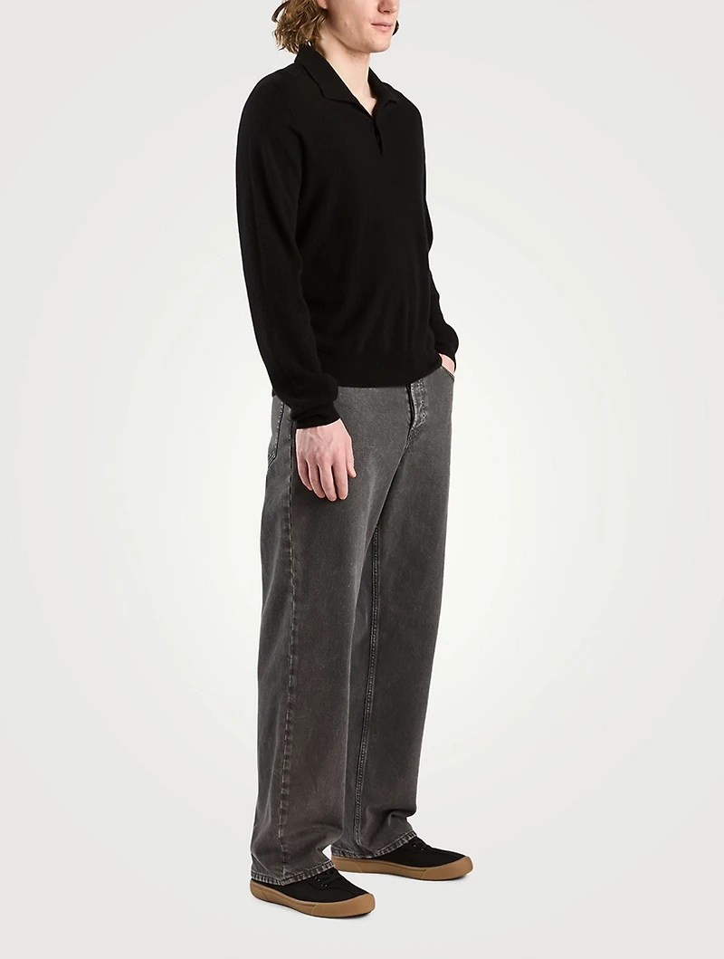 Judi Cashmere Polo Sweater
