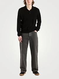 Judi Cashmere Polo Sweater