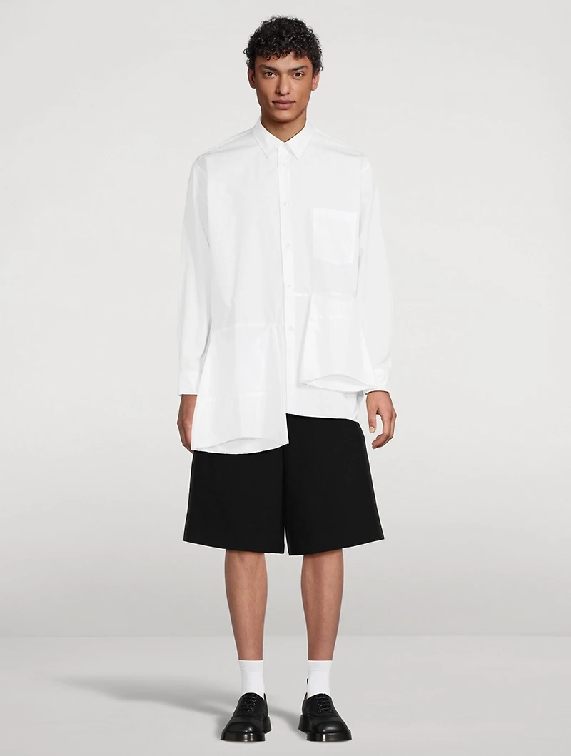 Asymmetric Long-Sleeve Shirt
