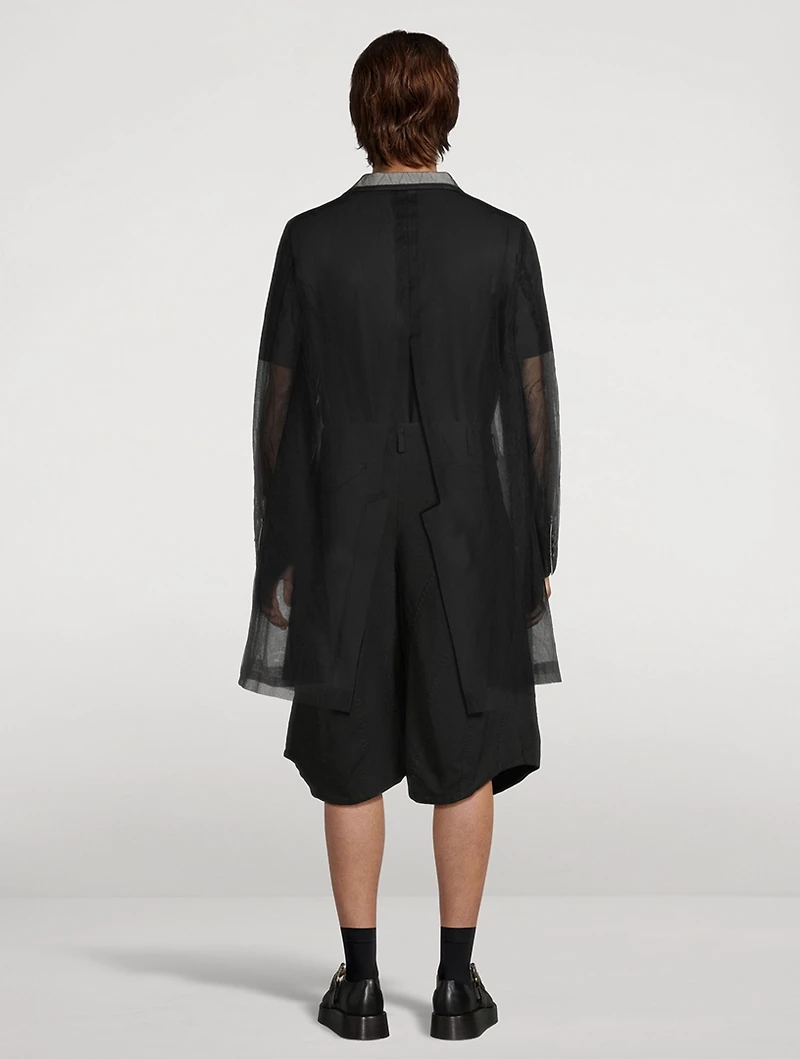 Tulle Long Blazer