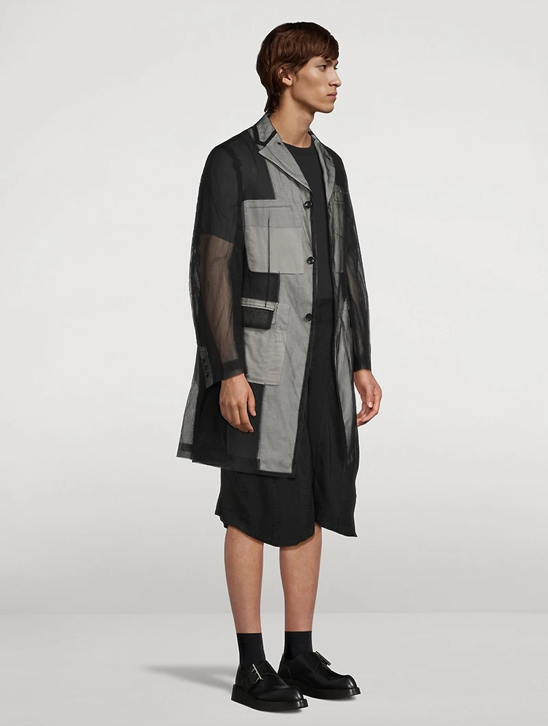 Tulle Long Blazer