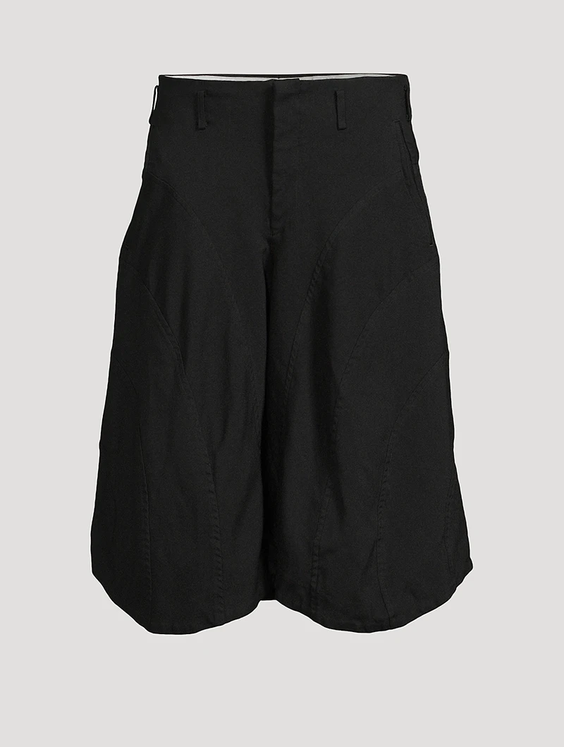 Gabardine Balloon Shorts