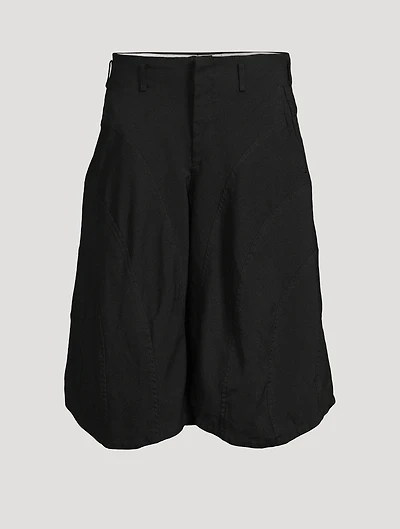 Gabardine Balloon Shorts