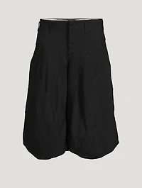 Gabardine Balloon Shorts