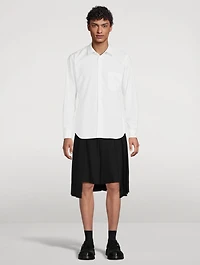 Wool Gabardine Hybrid Kilt Shorts