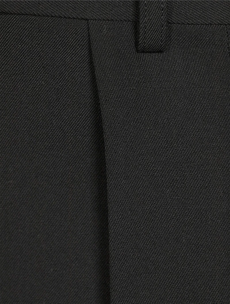 Wool Gabardine Hybrid Kilt Shorts