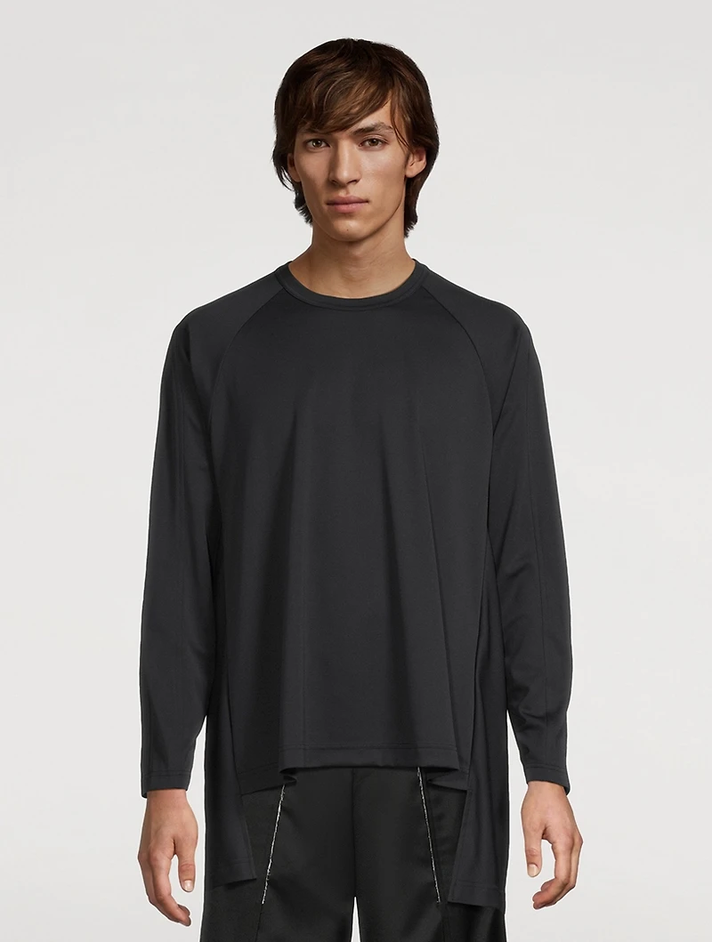 Extended Panel Long-Sleeve T-Shirt