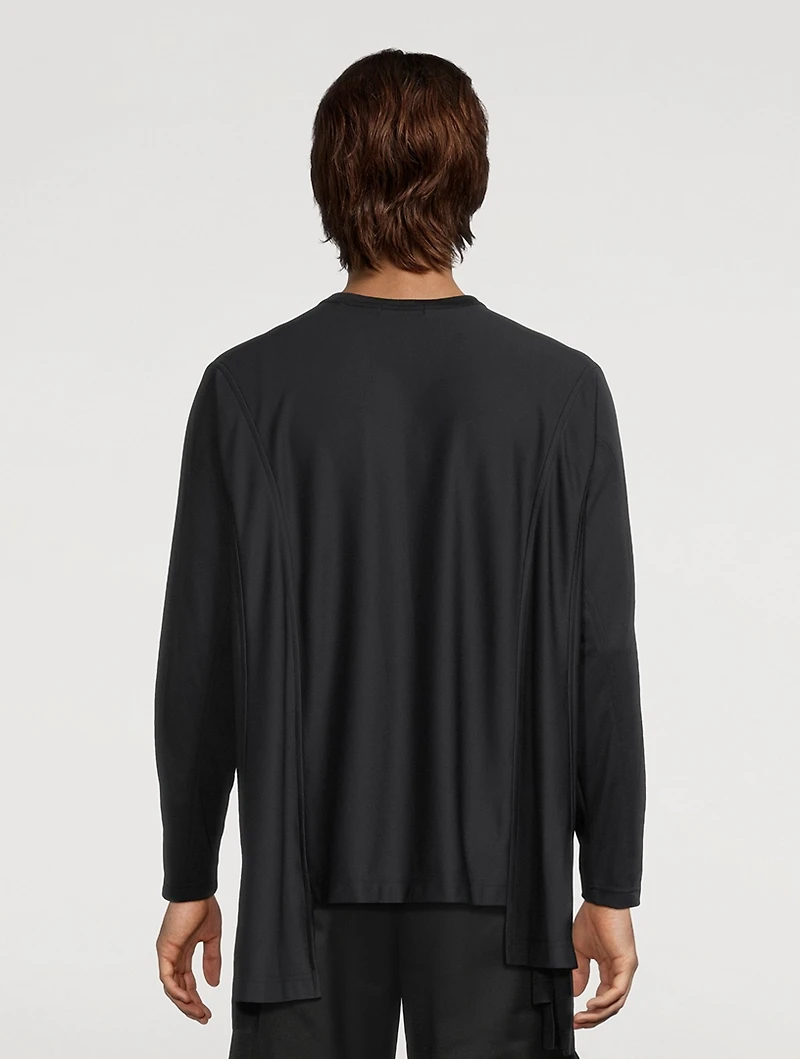 Extended Panel Long-Sleeve T-Shirt