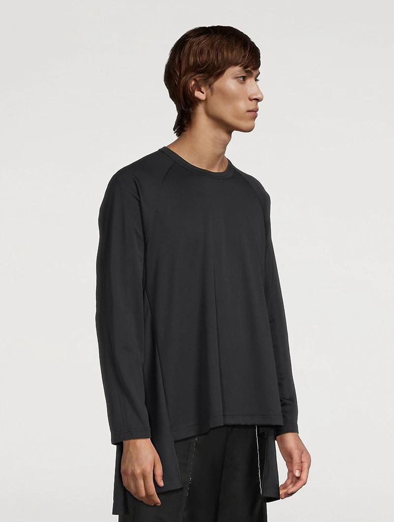 Extended Panel Long-Sleeve T-Shirt