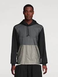 Tulle-Front Hoodie