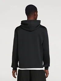 Tulle-Front Hoodie
