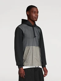 Tulle-Front Hoodie
