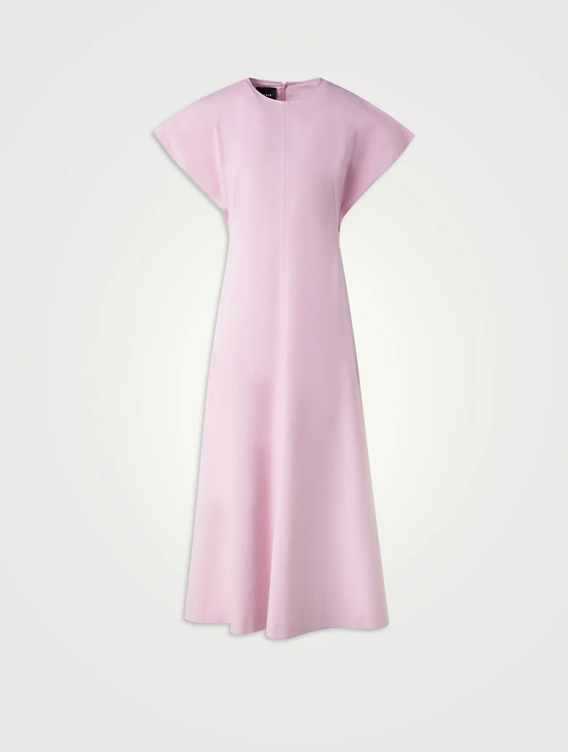 Stretch Denim Midi Dress