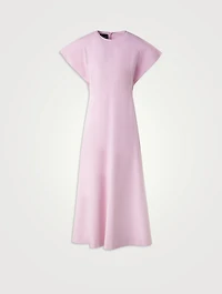 Stretch Denim Midi Dress