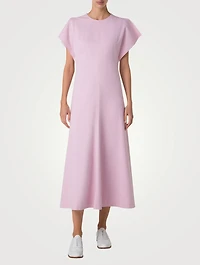 Stretch Denim Midi Dress