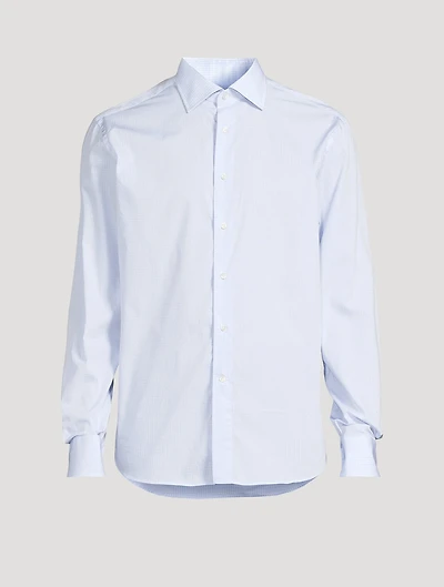 Dress Shirt Grid Print