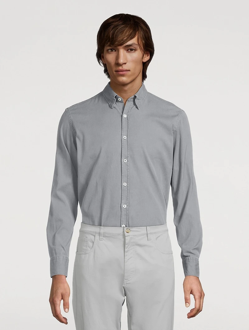 Stretch Cotton Sport Shirt