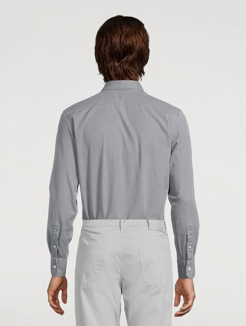 Stretch Cotton Sport Shirt