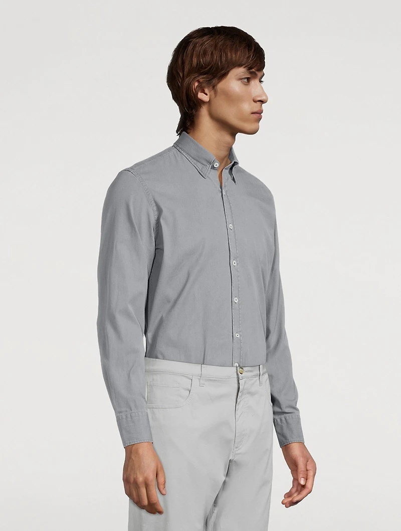 Stretch Cotton Sport Shirt