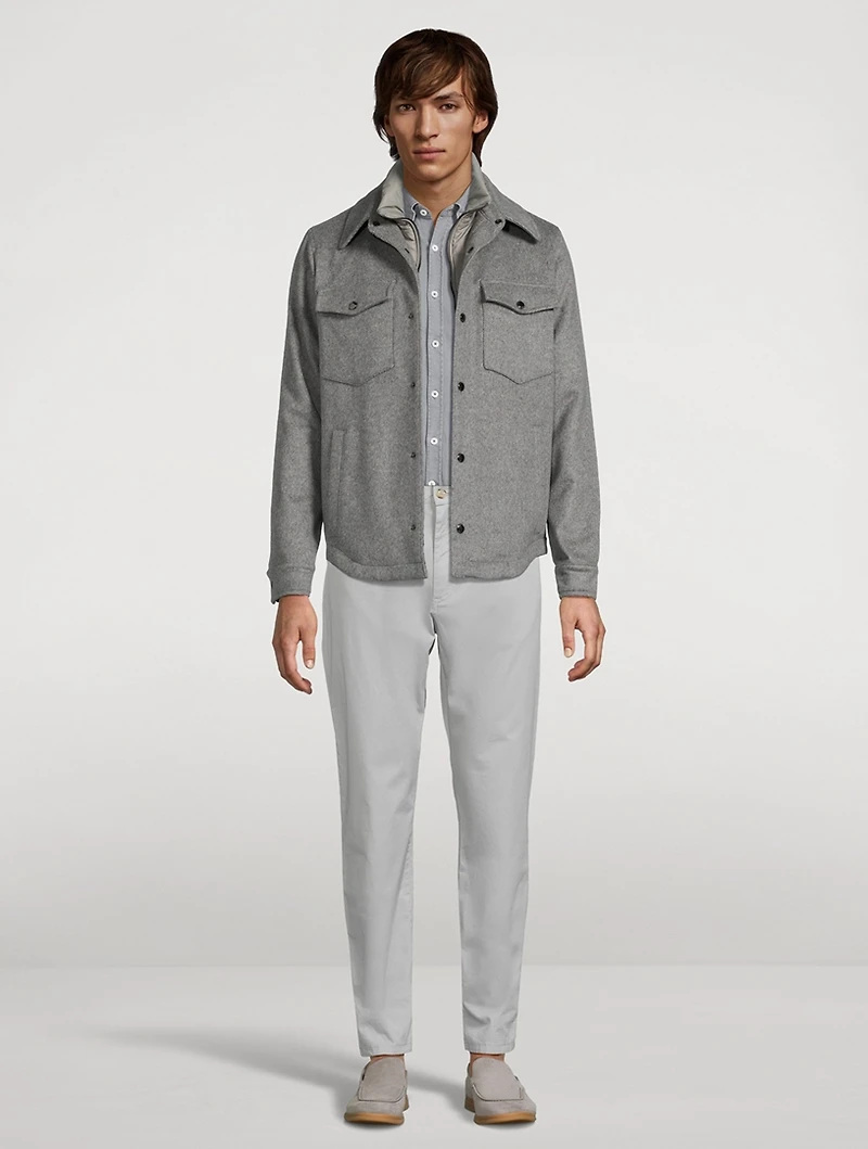 Stretch Cotton Sport Shirt