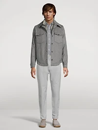 Stretch Cotton Sport Shirt