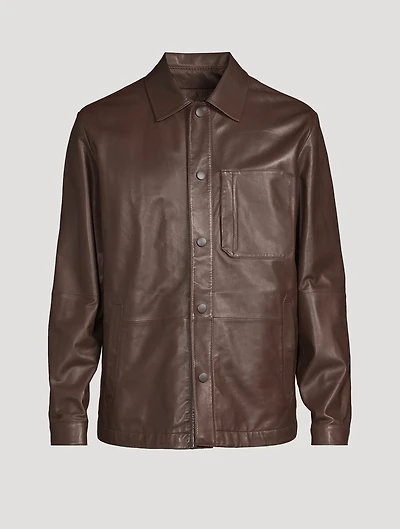 Leather Overshirt