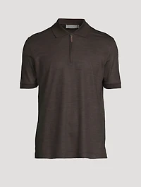 Wool Fleece Polo Shirt
