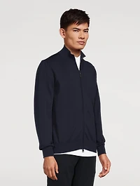 High-Neck Zip Sweater